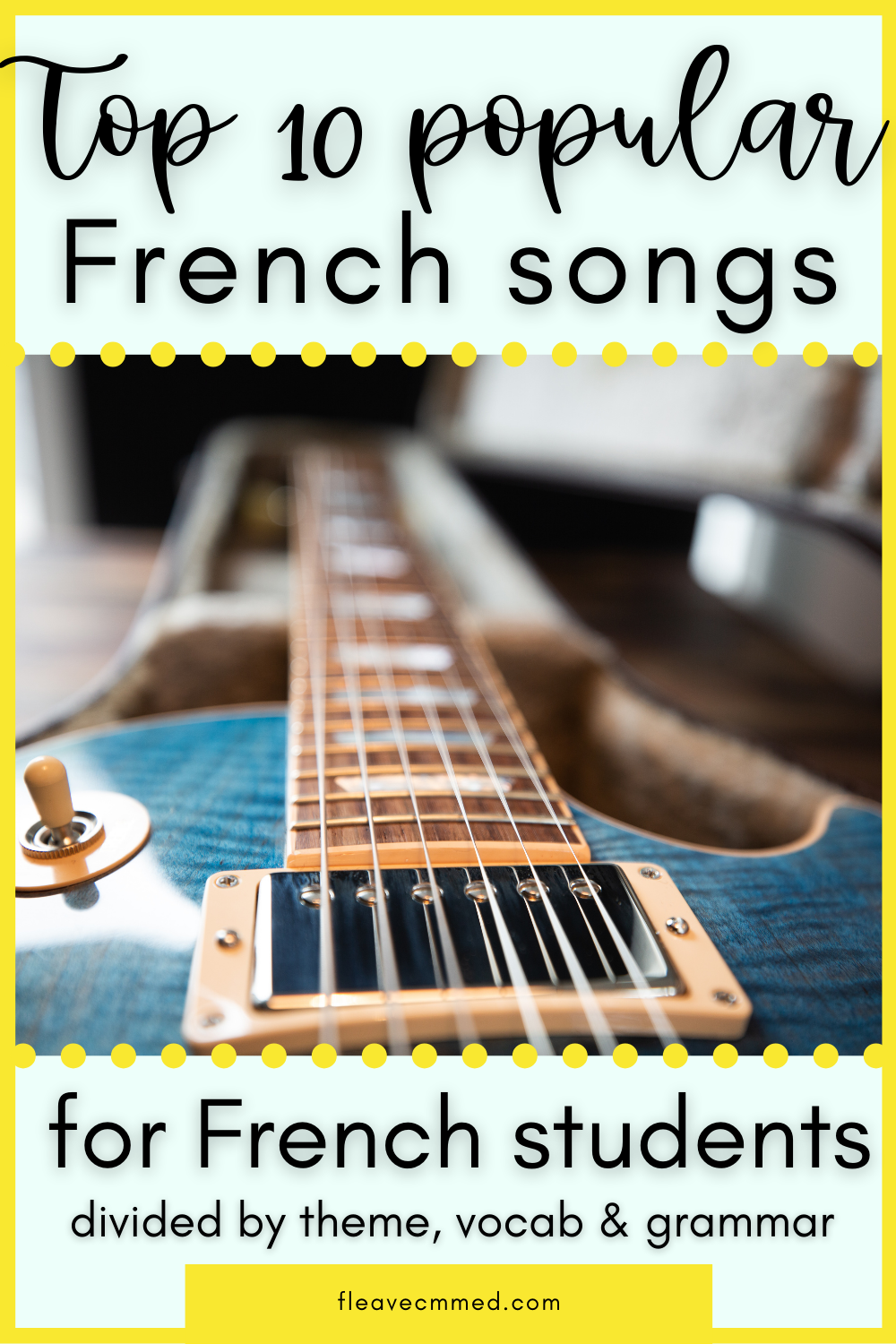 Catchy & popular French songs for beginners FLE Avec MmeD