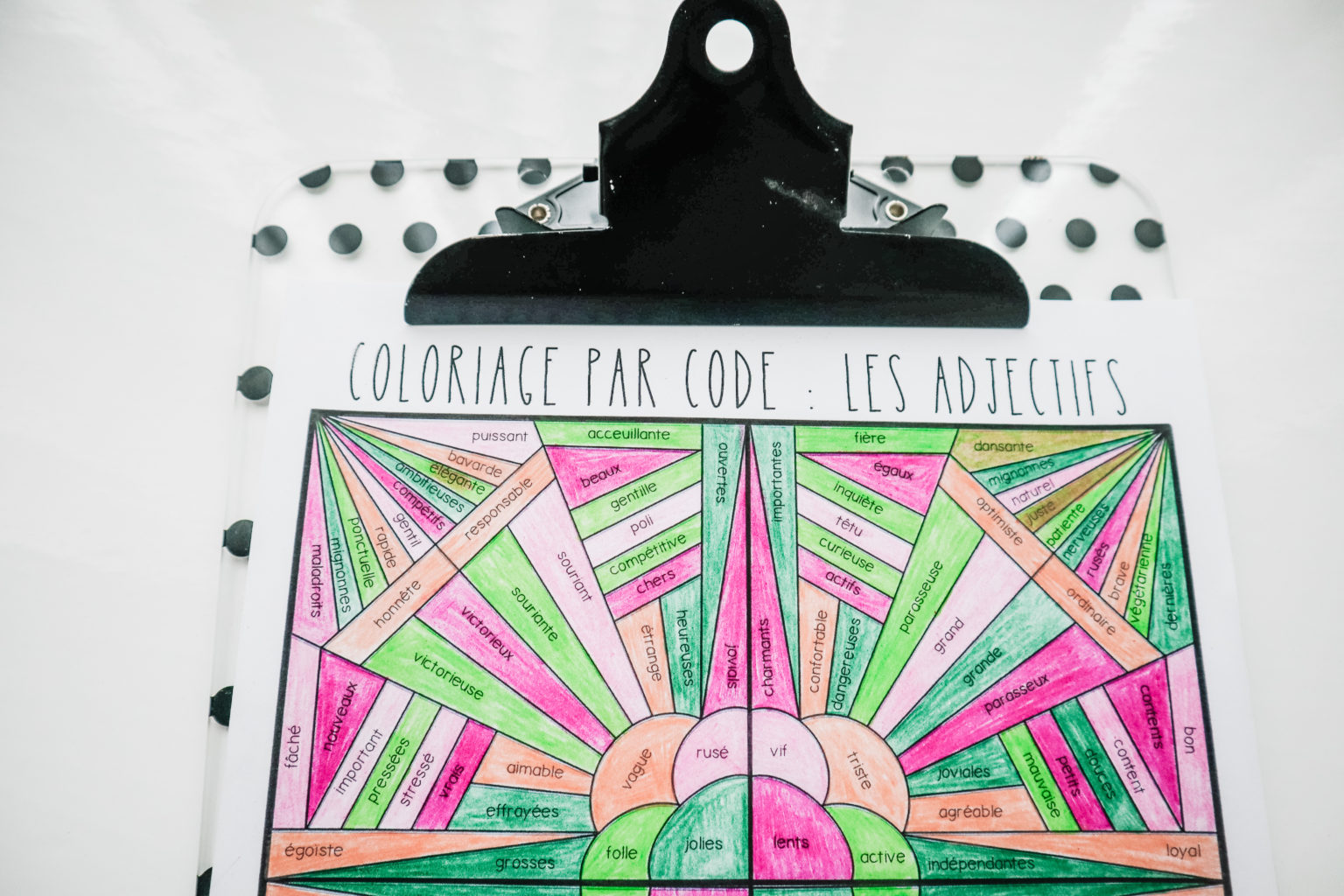 Creative French activities to teach French adjectives - FLE Avec MmeD