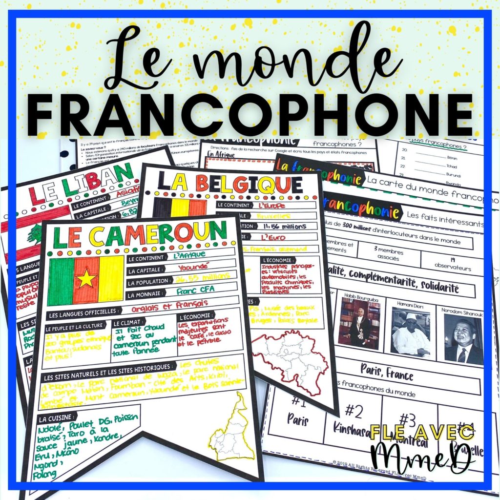 Introduce your students to francophone countries with this intermediate-friendly unit.