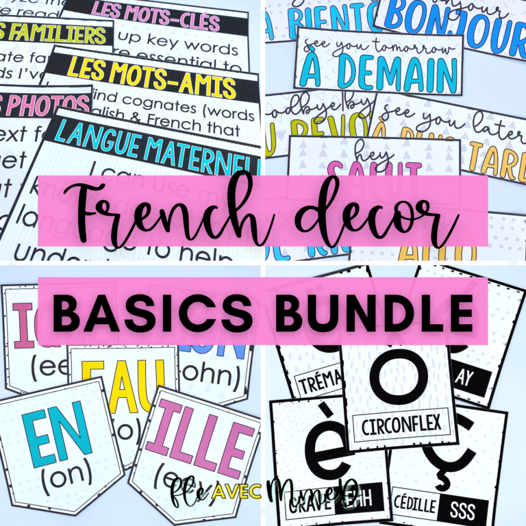 The truth about French classroom decor - FLE Avec MmeD