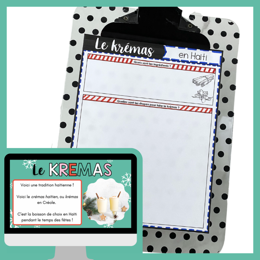 The fourth Francophone Christmas tradition is Krémas from Haiti.