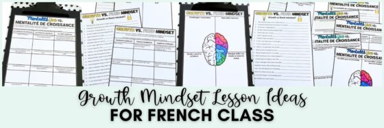 Image with French Growth Mindset Activities