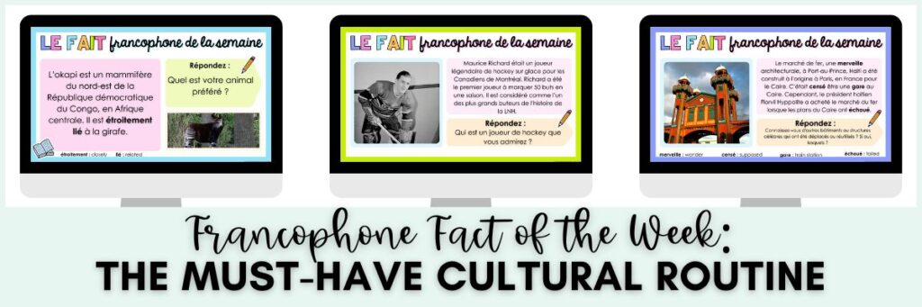 Blog post head image showcasing le fait francophone de la semaine