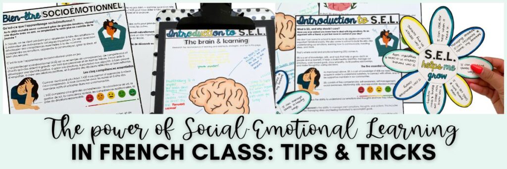 SEL lessons for French Class